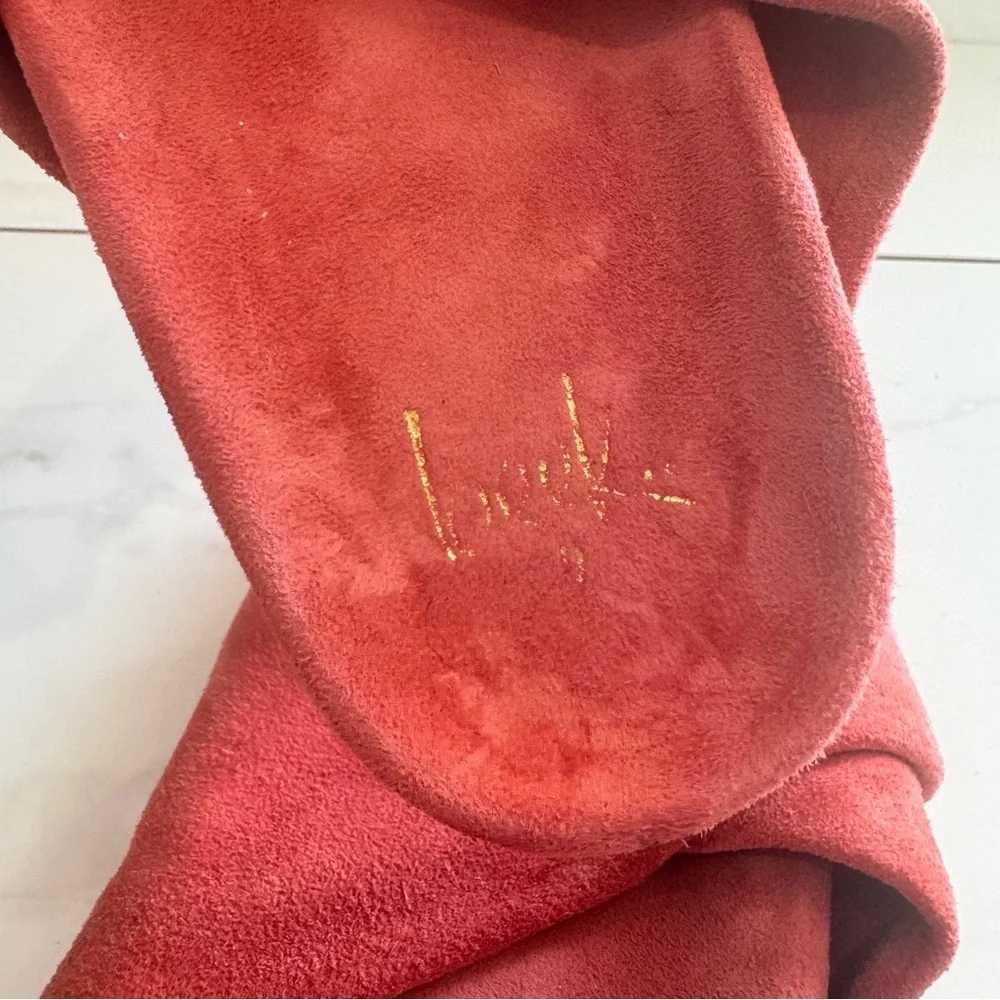 beek Coral Suede Crisscross Slide Sandals